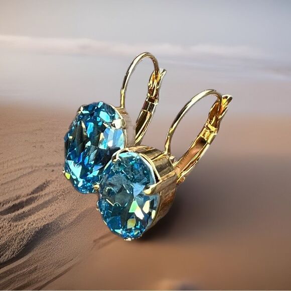 Handcrafted earrings with Swarovski crystal - Picture 2 of 4